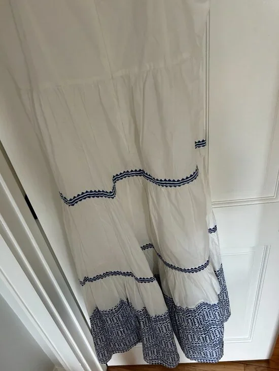 Oliphant Tie Strap Button Midi Dress - Picture 6 of 6